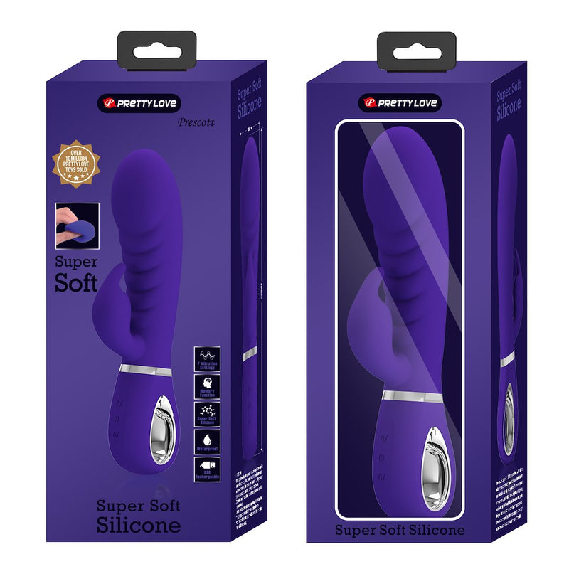 Pretty Love Prescott Rabbit Vibrator Purple