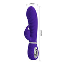 Pretty Love Prescott Rabbit Vibrator Purple