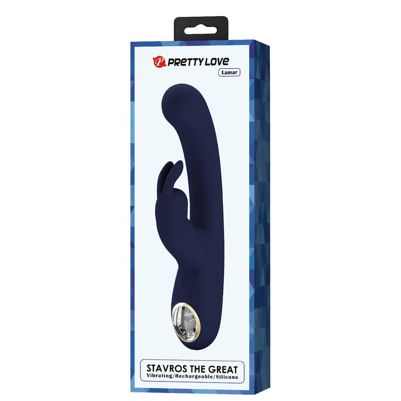 Pretty Love Lamar LED Rabbit Vibrator – Blue