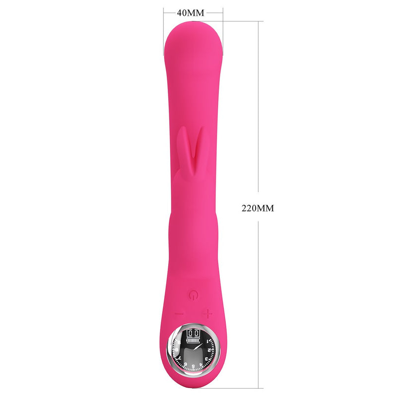 Pretty Love Lamar LED Rabbit Vibrator Pink