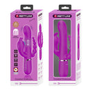 Pretty Love Cammy Triple Pleasure Vibrator with Anal Beads (Fuchsia)