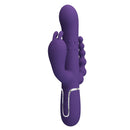 Pretty Love Cammy Triple Pleasure Vibrator with Anal Beads Purple