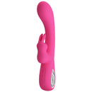Pretty Love Novak Rabbit Silicone Vibrator – Pink