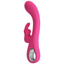 Pretty Love Novak Rabbit Silicone Vibrator – Pink