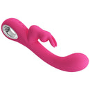 Pretty Love Novak Rabbit Silicone Vibrator – Pink