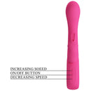 Pretty Love Novak Rabbit Silicone Vibrator – Pink