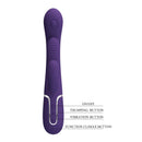 Pretty Love Shania External Sensations Thumping Vibrator – Dark Purple
