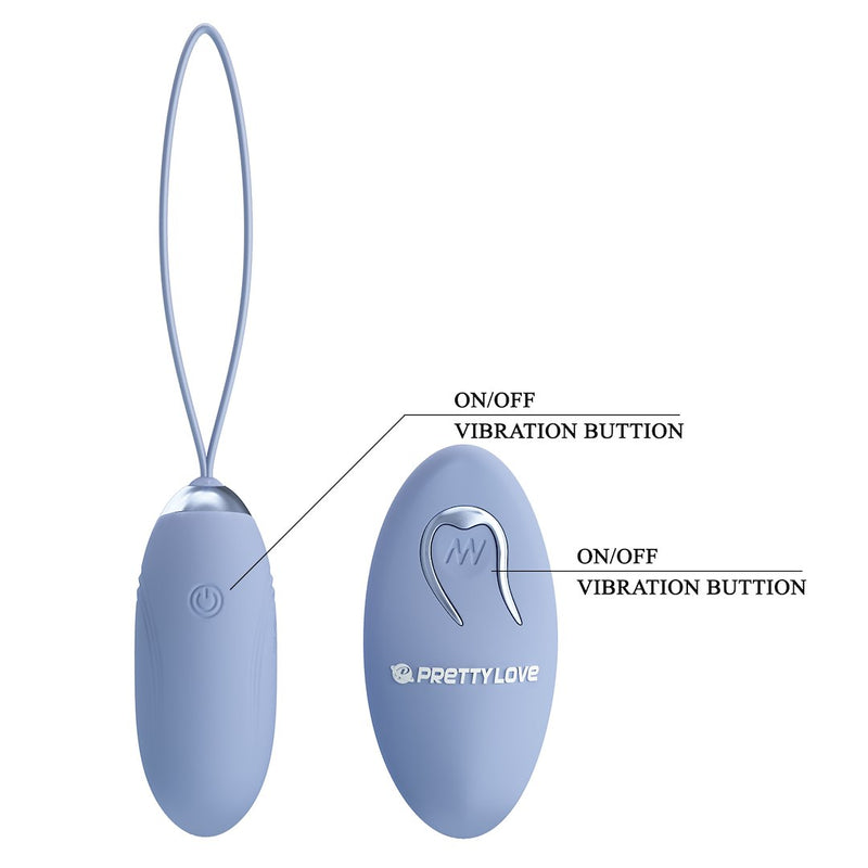 Pretty Love Jenny Dream Chaser Remote Control Egg Vibrator Baby Blue
