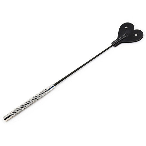 Heart Shaped Bdsm Crop with jeweled handle 48 cm