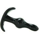 Small Soft Anal Single Bead Butt Plug BLACK 8 cm