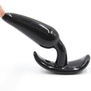 Naughty Toys Small Jelly Soft T-Type Black Plug 10 CM