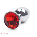 MEDIUM Deep RED Butt Plug Naughty Toys 8 cm