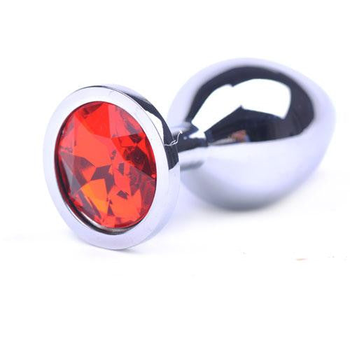 MEDIUM Deep RED Butt Plug Naughty Toys 8 cm
