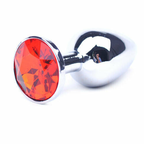MEDIUM Deep RED Butt Plug Naughty Toys 8 cm
