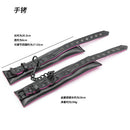 Black Pink Leather Padded ANKLE Leg Cuffs