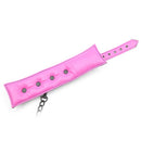 Black Pink Leather Padded ANKLE Leg Cuffs