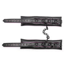Black Pink Leather Padded ANKLE Leg Cuffs