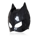 Black shiny Catwoman Mask Hood