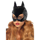 Black shiny Catwoman Mask Hood