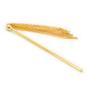 Golden Metal chain tassel flogger 23 cm
