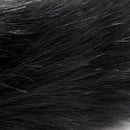 Black Faux Fur Tail with metal butt plug-SMALL