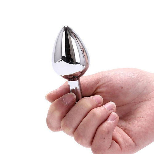 LARGE Mystery PURPLE Metal Butt Plug Naughty Toys