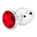 LARGE Mystery RED Metal Butt Plug Anal Jewel 9 cm