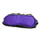 Naughty Toys Purple Lace-Satin Blindfold with Hand Cuffs