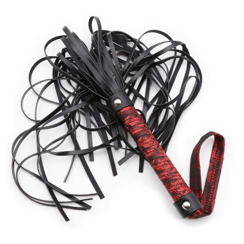 Six Piece Red Satin Bondage Set for Women