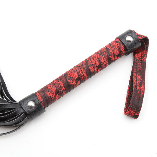 Six Piece Red Satin Bondage Set for Women