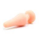 Small White Silicone Anal Butt Plug with stopper 11 cm