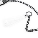 Transparent Collar and Leash 46x5.5cm