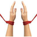 RED Silky Soft Bondage Rope with metal endings 10 Meters