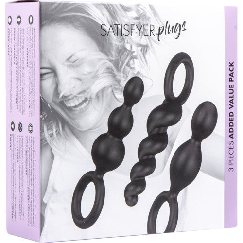 Satisfyer Booty Call Plugs Black (Set of 3)