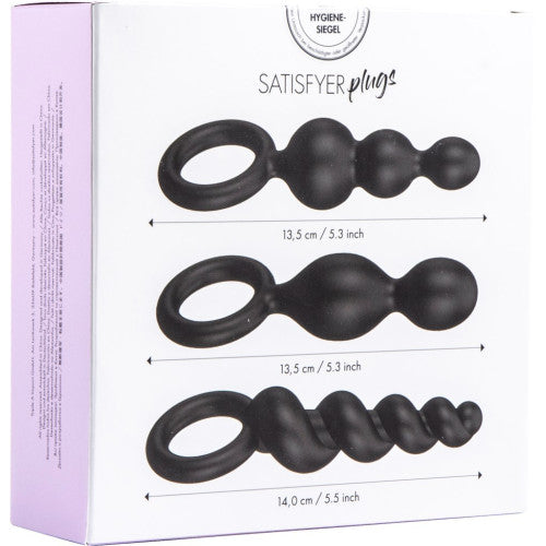 Satisfyer Booty Call Plugs Black (Set of 3)