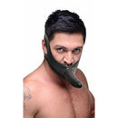 Accommodator Latex Face Strap Dildo Black