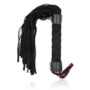 Bondage Spanking Nubuck leather flogger Black 38 cm