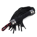 Bondage Spanking Nubuck leather flogger Black 38 cm