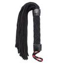 Bondage Spanking Nubuck leather flogger Black 38 cm