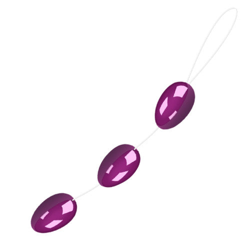 Triple Anal Weighted Eggs with Pull Out Cord