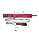 Naughty Toys Red Collar with Black Leash