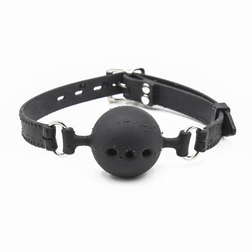 Naughty Toys Breathable Ball gag SMALL BLACK Ø 3.5 cm