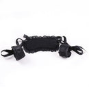Naughty Toys Black Lace-Satin Blindfold with Hand Cuffs