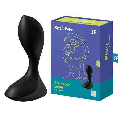 Satisfyer Backdoor Lover Black Vibe Butt Plug 11 cm