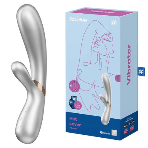 Satisfyer Hot Lover Rabbit Vibrator SILVER