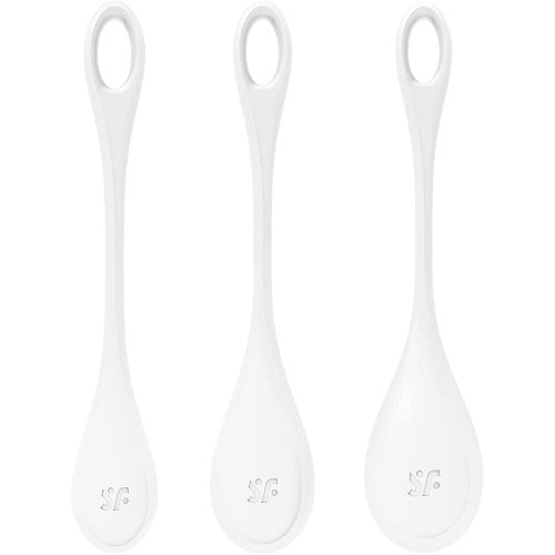 Satisfyer Yoni Power 1 Kegel Balls WHITE 3-PIECE SET