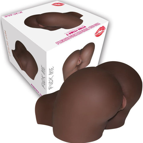 Large Realistic Pussy & Ass Masturbator Double Hole Black 10 Kg