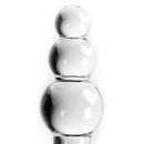 Glass Dildo Clear Butt Plug Balls 10 cm