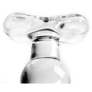 Glass Dildo Clear Butt Plug Balls 10 cm