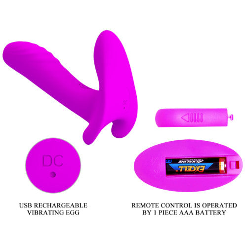 PRETTY LOVE Wireless Remote Controlled Couples sex toy PURPLE